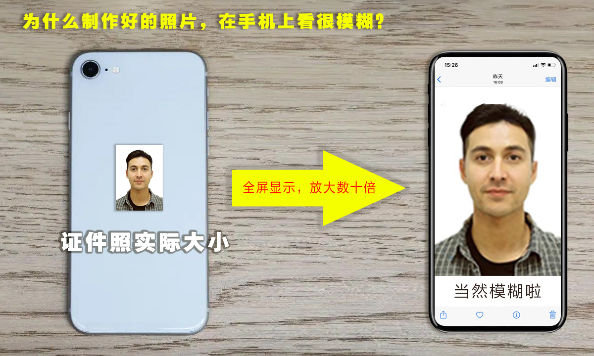 证件照为什么看起来模糊